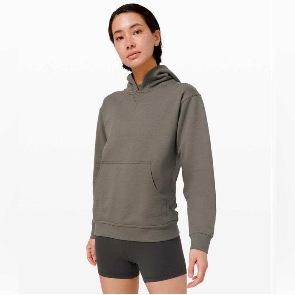 lululemon athletica Women’s Olive Green Pullover Hoodie Sweatshirt Size 6